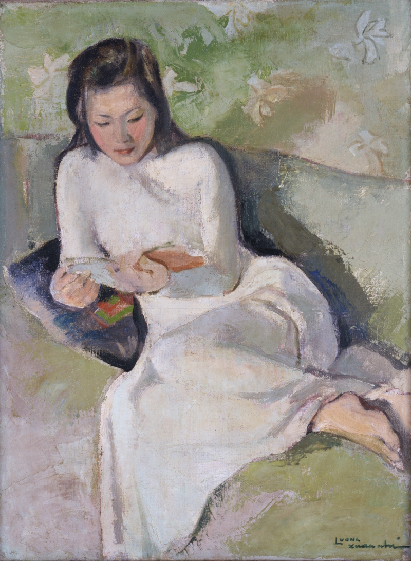ルオン・スアン・ニー《読書する若い娘》1940年