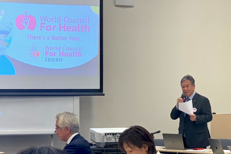 議連勉強会で語る原口議員