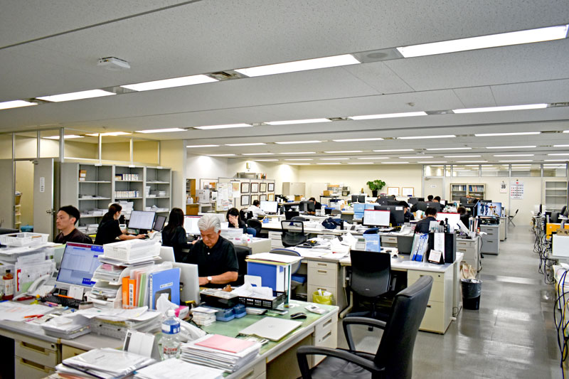 ワンフロアのオフィス