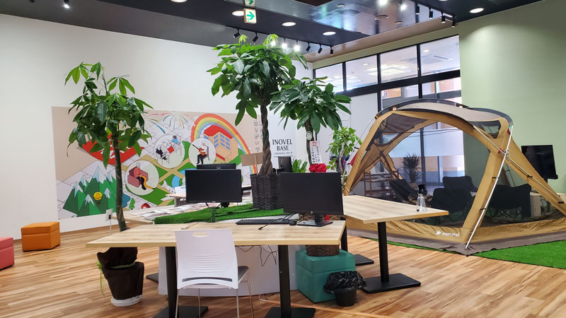 今年7月に開設した次世代型ケア研究ラボ「イノベルベース」