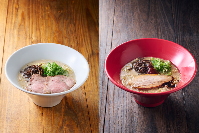 左：白丸元味 ／ 右：赤丸新味