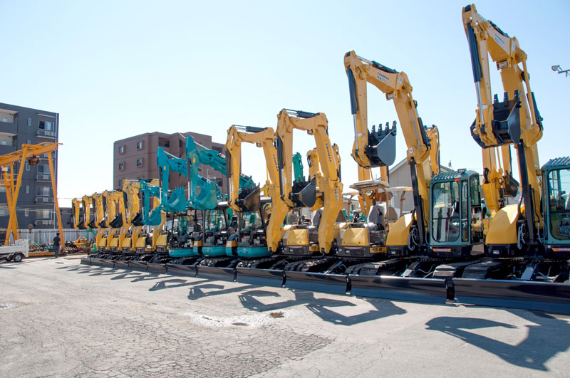 建機保有数、営業拠点網ともに西日本有数