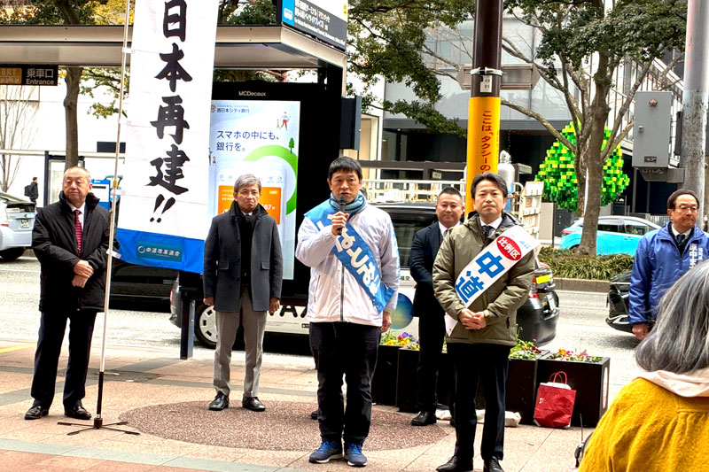 共に並ぶ稲富氏（左）・濱地氏（右）