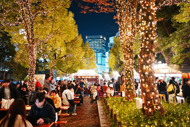 上野恩賜公園 袴腰広場で開催された ​​​​​​​クリスマスアドベント