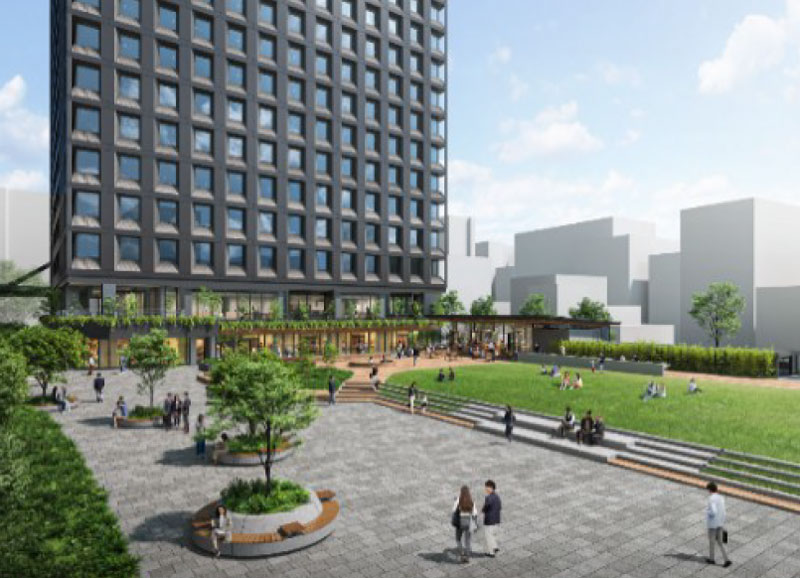  渡辺通二丁目プロジェクトの事業全体イメージ　国交省プレスリリースより