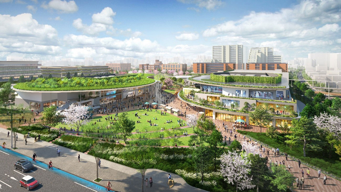 「イノベーションコア」街区のイメージパース