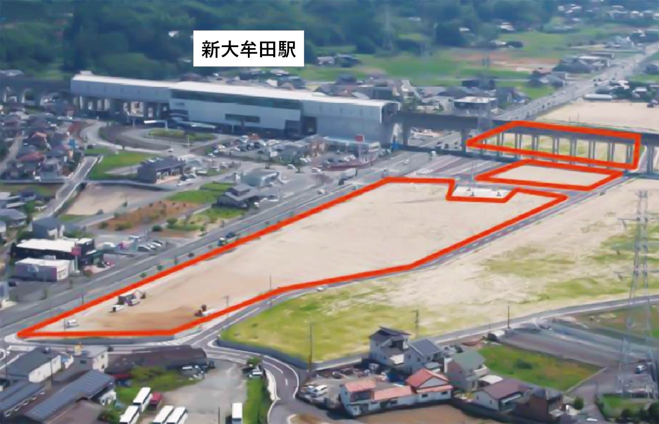 賑わい交流用地の現況写真