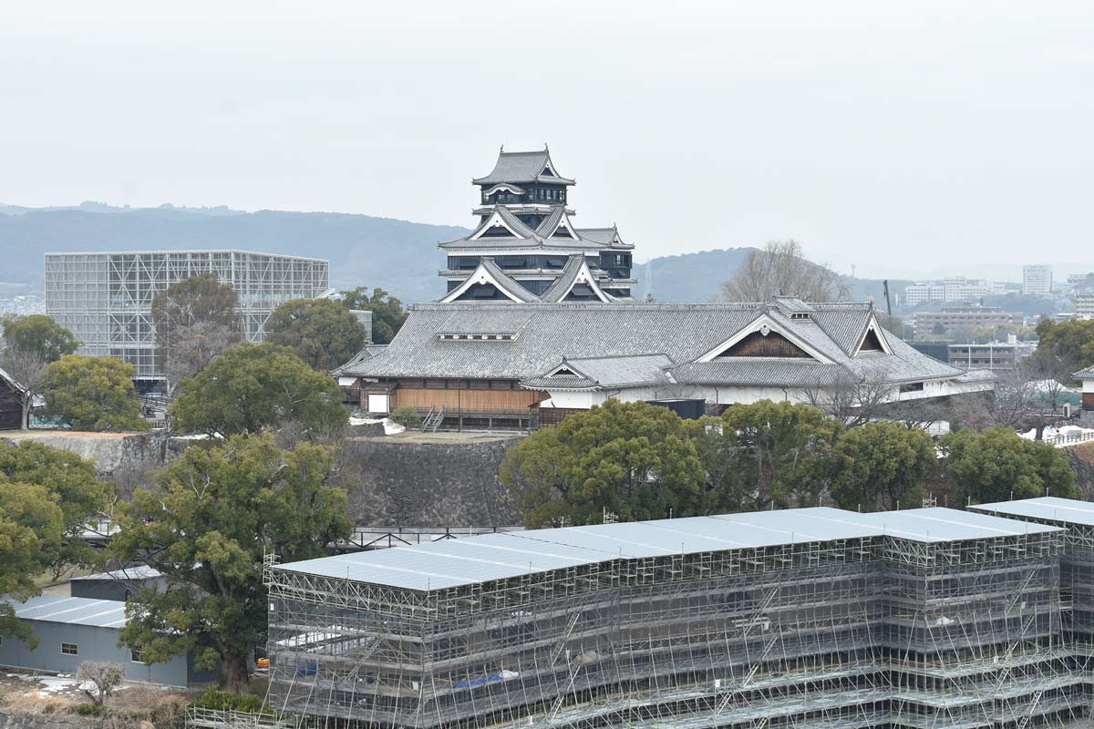 現在の熊本城（2026年2月撮影）