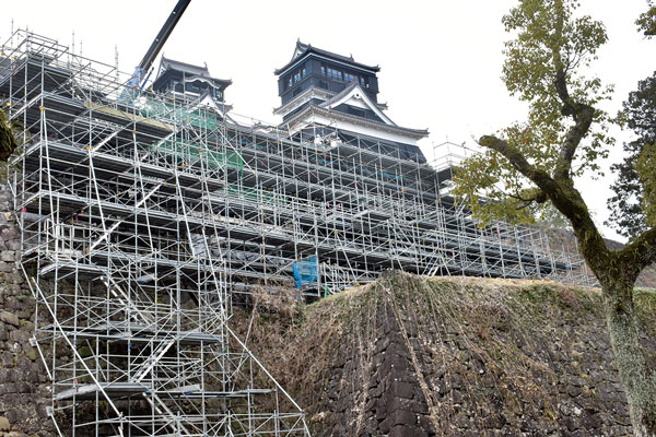 熊本城の完全復旧は2052年度を予定
