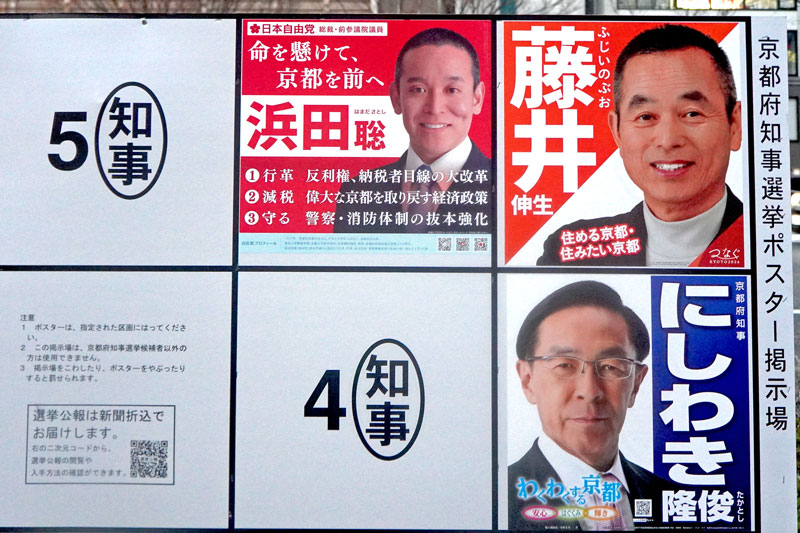 京都府知事選