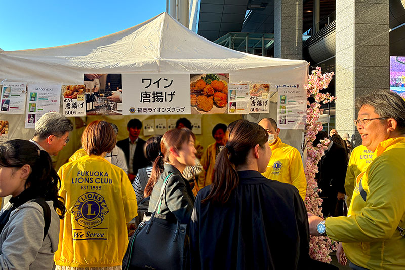 ライオンズクラブによる飲食ブース