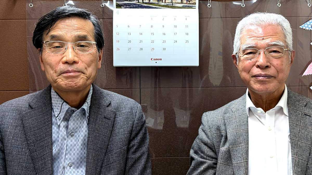 豊留理事長（右）と樋口副理事長