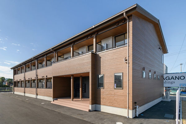 木造で建築された社員寮（佐賀銀行提供）