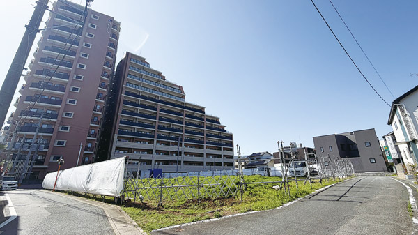 竹下駅から徒歩7分の開発用地（那珂1丁目）