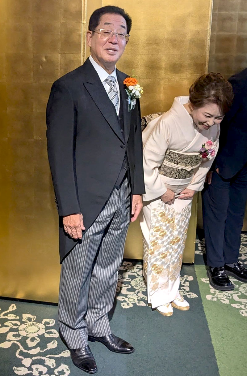 叙勲祝賀会での三好修氏
