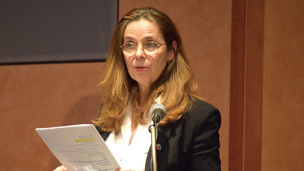 基調講演を行ったOECDのラミア・カマル・シャウイ起業・中小企業・地域・都市センター局長