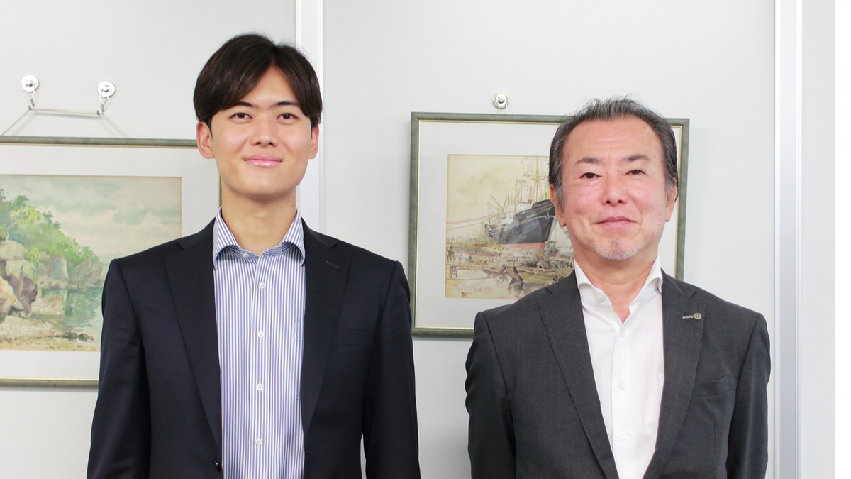 左：山内凌氏、右：玉井省吾氏