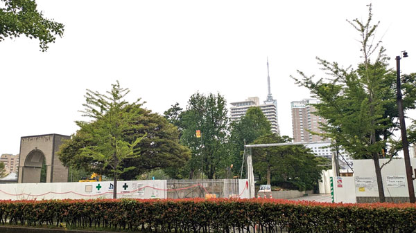 工事が進む福岡市博物館