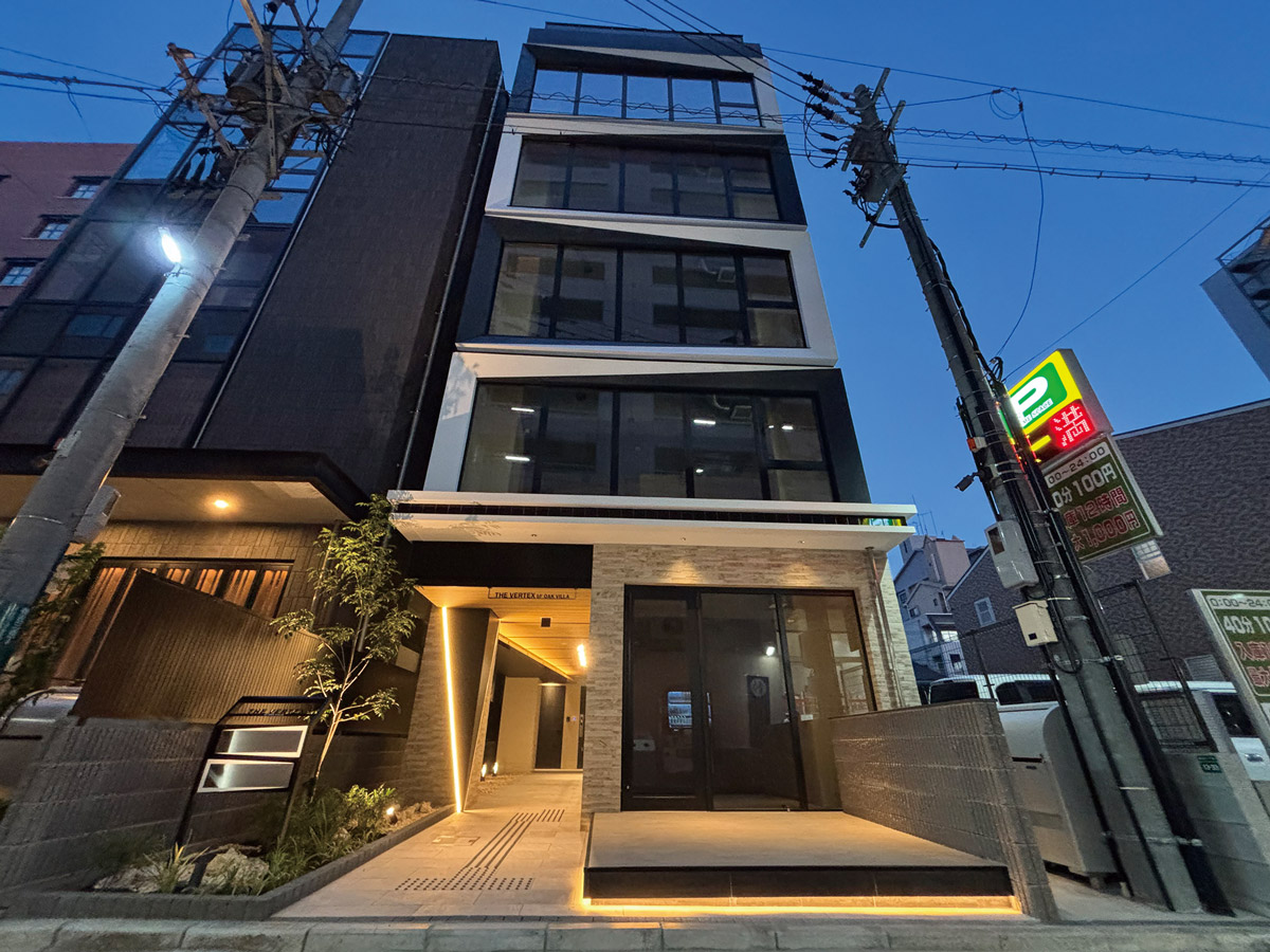 25年6月に竣工したTHE-VERTEX-by-OAK-VILLA（春吉3丁目）