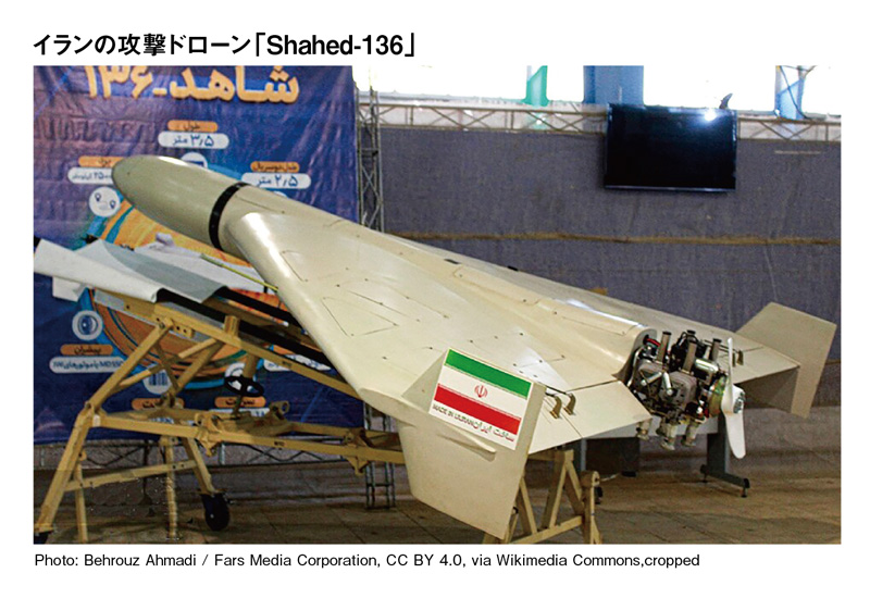 イランの攻撃ドローン「Shahed-136」
