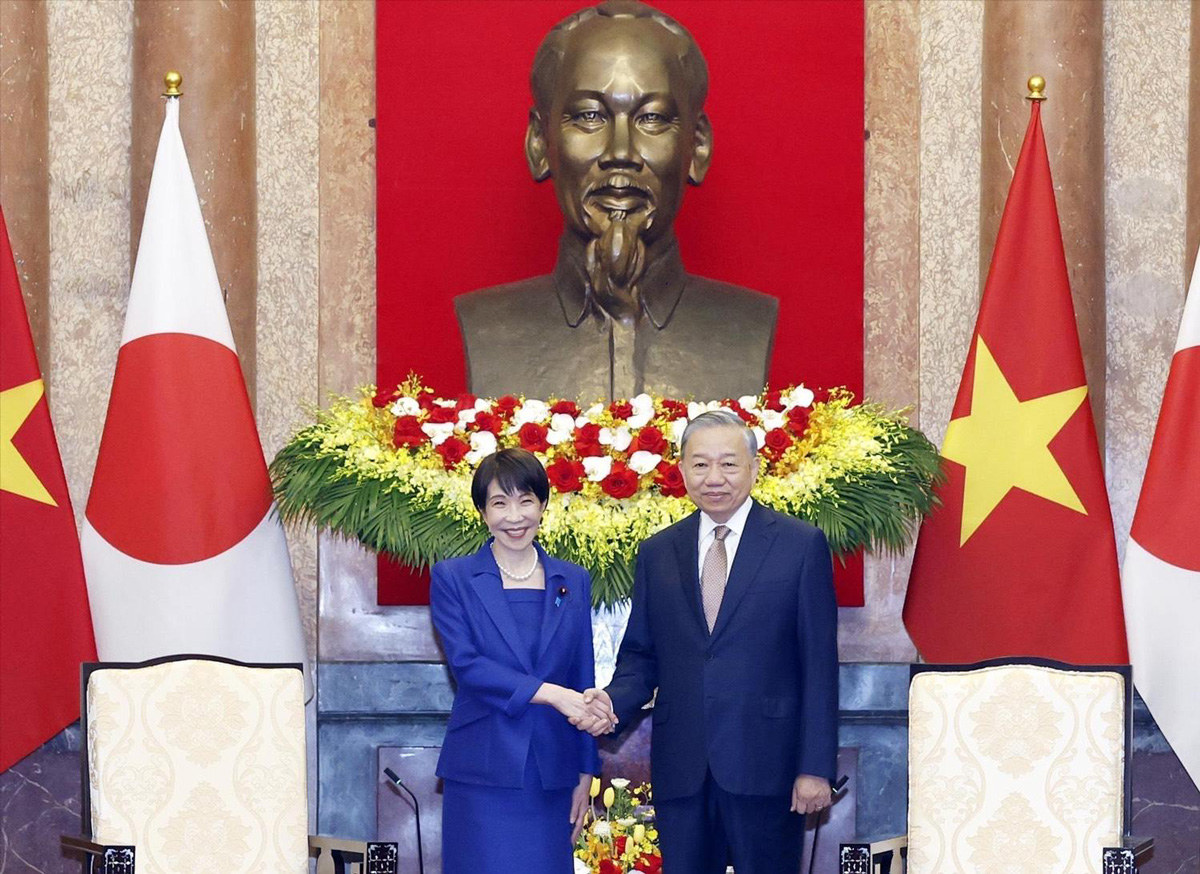 2026年5月ハノイにて高市首相がトー・ラムベトナム書記長兼国家主席と会見