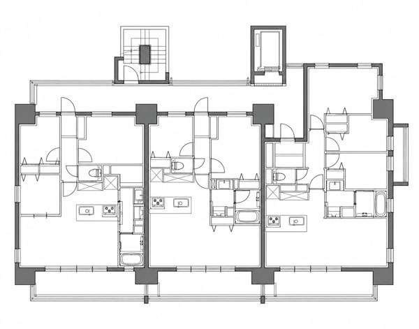 例）集合住宅既存フロア