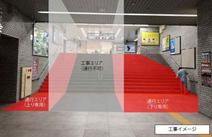 姪浜駅西改札側にエスカレーター設置