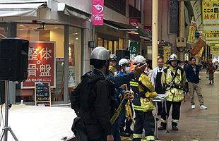 唐人町商店街でボヤ騒ぎ