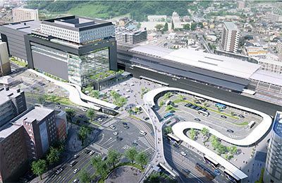 大林組、13.5億円で熊本駅白川口（東口）工事落札