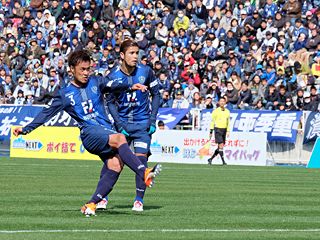 雹あり、雷あり　荒れた天候のなか、試合は引分け 福岡0-0横浜FC