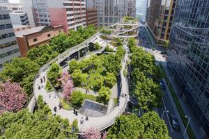 JR博多駅前の新・明治公園、8月7日開園