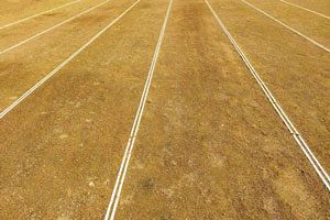 筑紫中央高校のグラウンド整備、才田組が落札