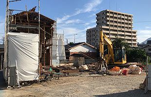 まちかど・筑紫野　民家解体中、大東建託の賃貸アパートへ