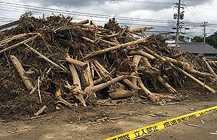 九州北部豪雨における流木災害は過去最大級