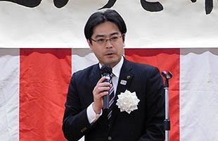 田辺かずき古賀市長が「囲む会」を開催～故・中村哲氏に名誉市民称号授与を報告