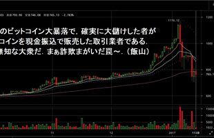 ビットコイン（BC）が大暴落する直前…