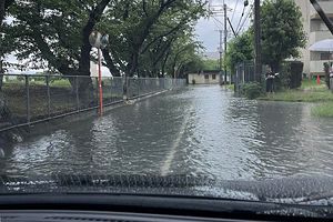 室見川があわや氾濫　住民「初めての光景」