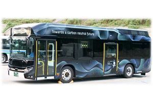 九州初の大型水素燃料電池バス運行開始、九大伊都キャンパス周辺で