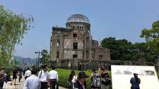 ３時に平和公園立ち入り規制～オバマ氏広島訪問