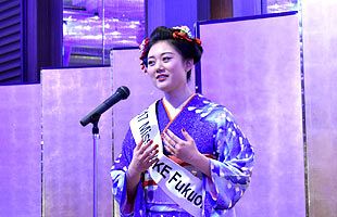 2017ミス日本酒福岡代表・安藤彩綾さん壮行会、盛大に開催