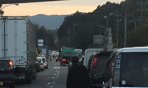 久留米基山筑紫野線で事故　渋滞発生