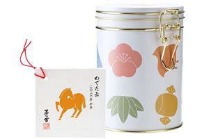 茅乃舎が迎春限定商品を発売 2026年干支「午」をあしらった“めでた缶”など