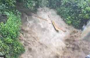 緊迫感ひしひしと～黒川・共星の里、大雨災害当日