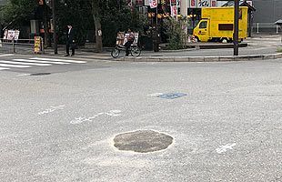 【速報】福岡市博多区で2日連続の道路陥没～29日の陥没地点から約100メートル
