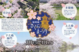 【3/25～4/3】「福岡城さくらまつり」ライトアップ復活