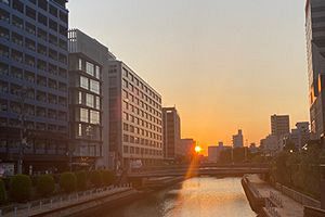 夏至明け、6月22日の夕焼け