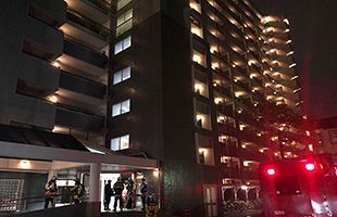 百道浜4丁目の高層マンションでボヤ騒ぎ