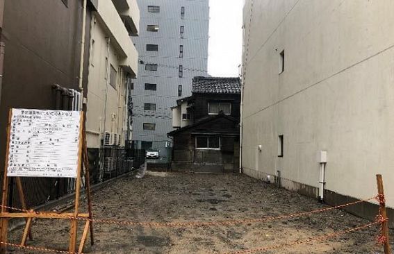 まちかど風景・博多区対馬小路～地上9階建ての宿泊施設が着工予定