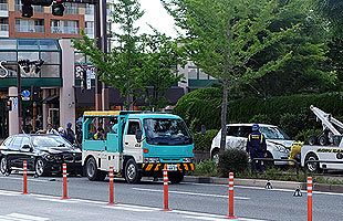 【速報】西新の西南学院高校前で自動車事故～天神方面行き車線は封鎖中