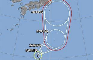 台風12号が発生～豪雨被災地に接近のおそれ